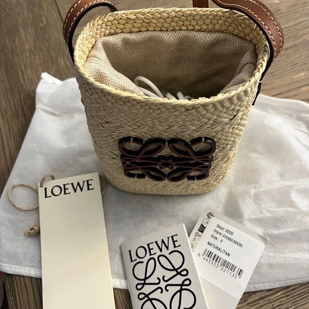 Loewe Mini Woven Crossbody Phone Pouch - Picture 5 of 8